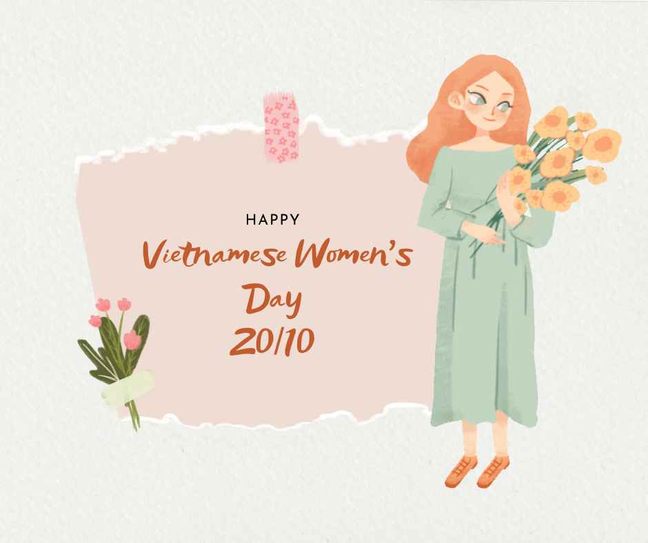 Sending you wishes to say you blossom up the world around me!💐🌸 Happy Vietnamese Women’s Day!🎉🎉